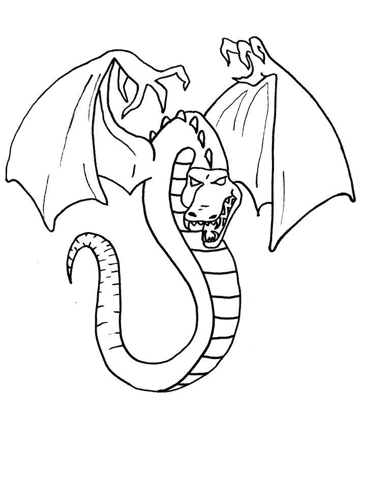 Раскраска Раскраска Дракон с пальцами. дракон