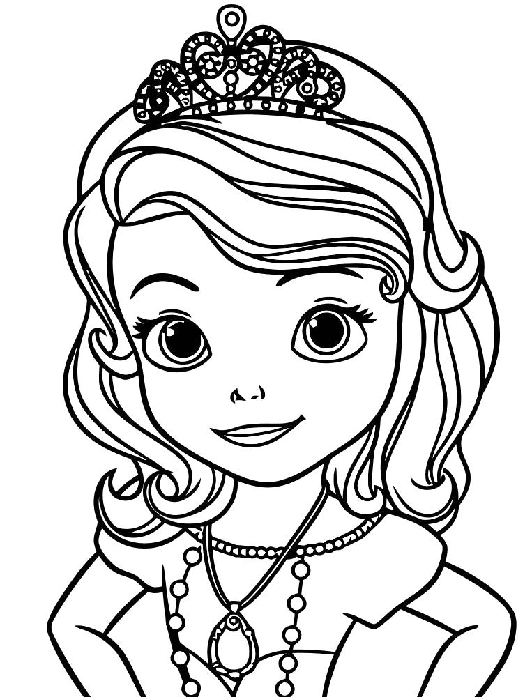 Название: Раскраска лицо принцессы. Категория: принцесса. Теги: принцесса.