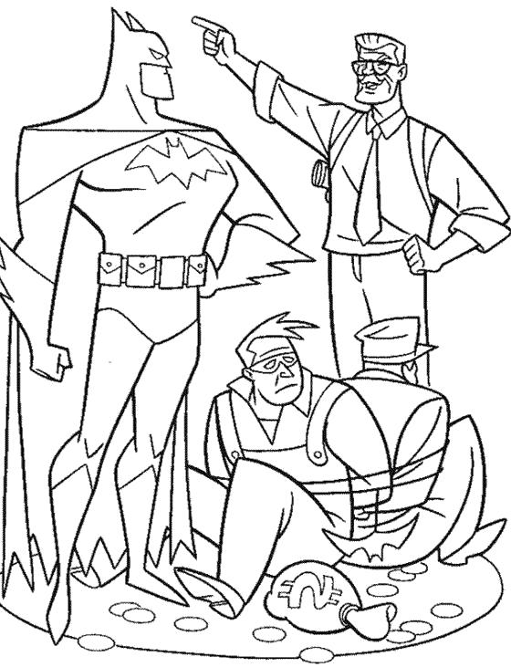 Раскраска Раскраска Бэтмен. Комиксы и супергерои