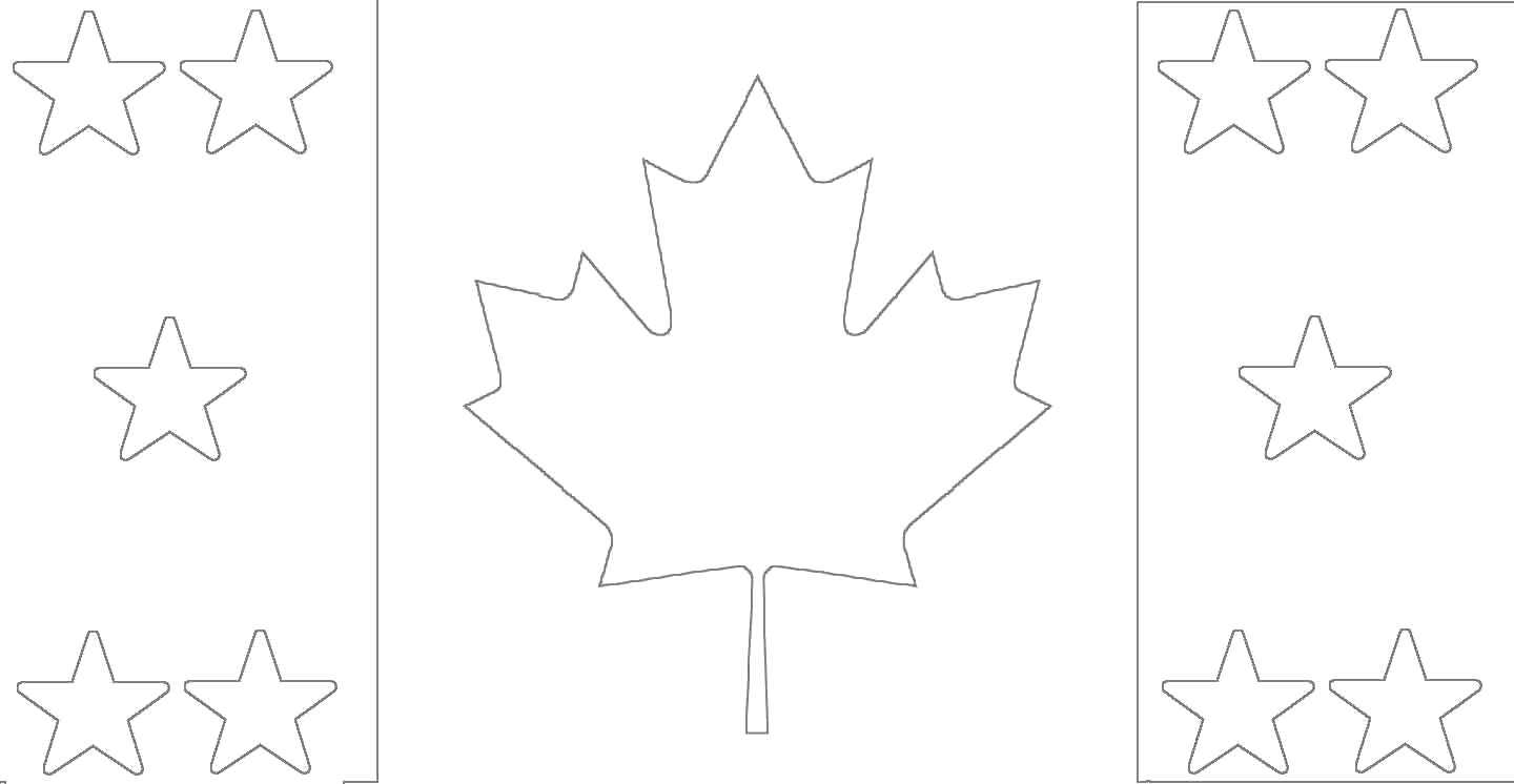 Название: Раскраска канадский клен. Категория: лист. Теги: лист.
