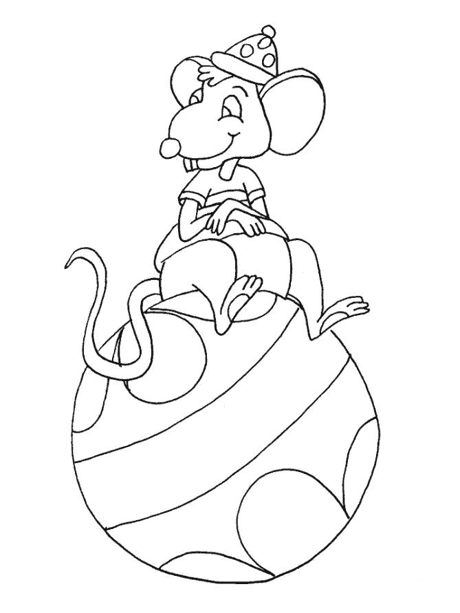 Раскраска Разукрашка Мышь. Скачать мышь.  Распечатать мышь