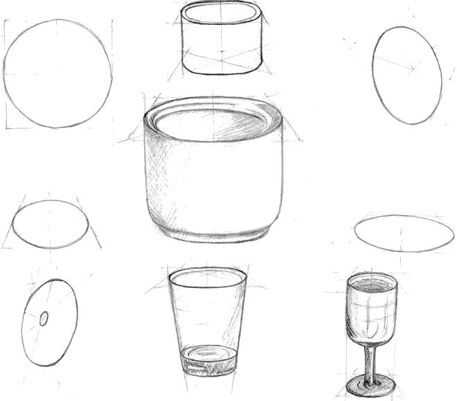 Название: Раскраска Как нарисовать посуду. Категория: Как нарисовать. Теги: Как нарисовать.
