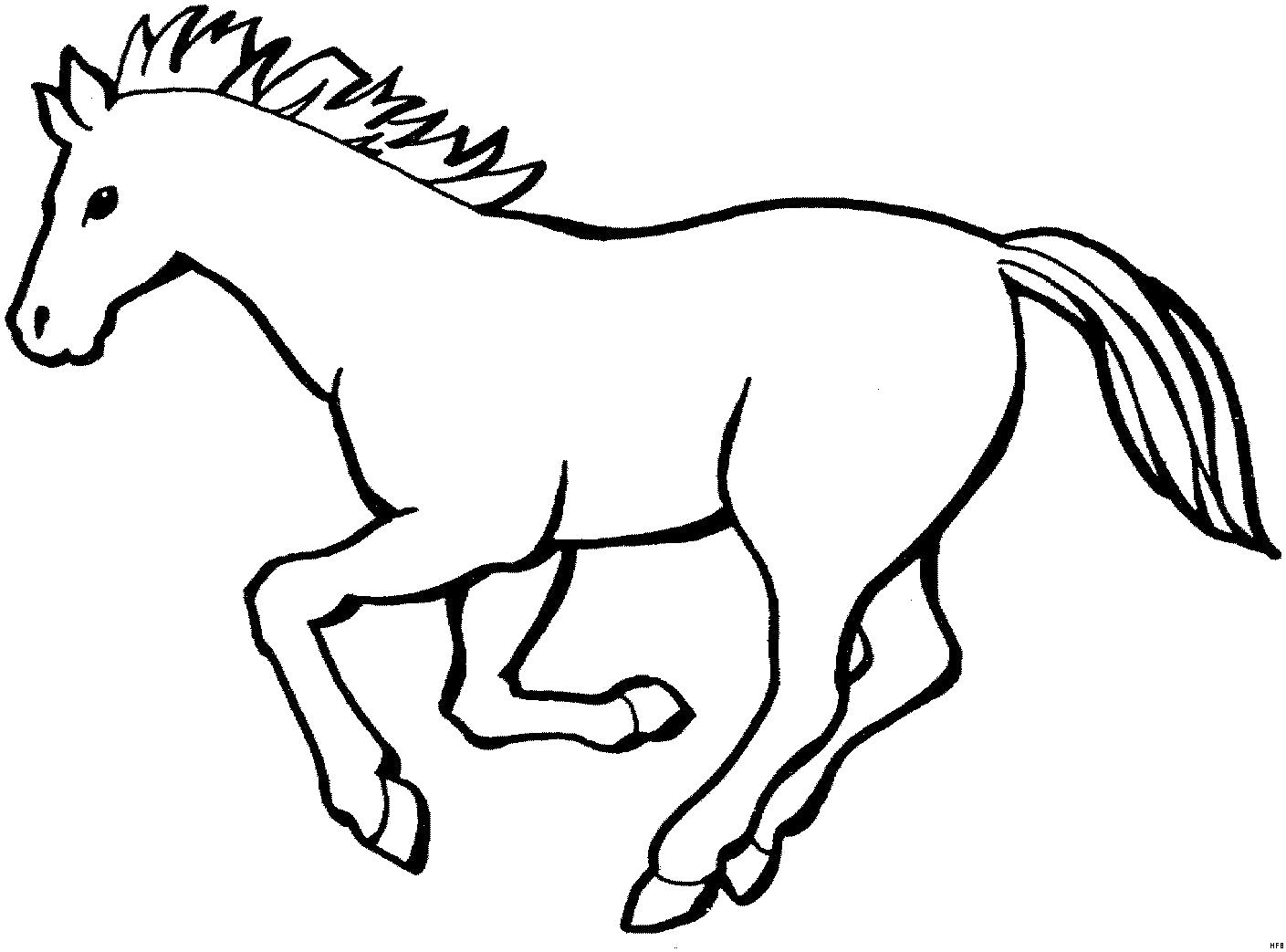 Раскраска Лошадь. Домашние животные