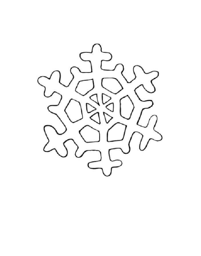 Название: Раскраска Раскраска снежинка детская. Категория: снежинка. Теги: снежинка.