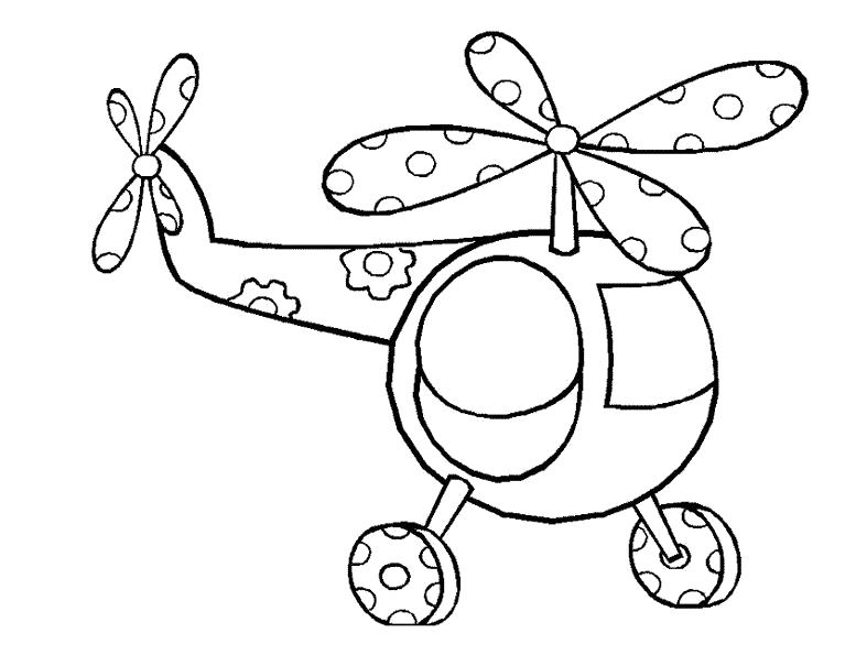 Название: Раскраска Самолет в цветочки. Категория: вертолет. Теги: вертолет.