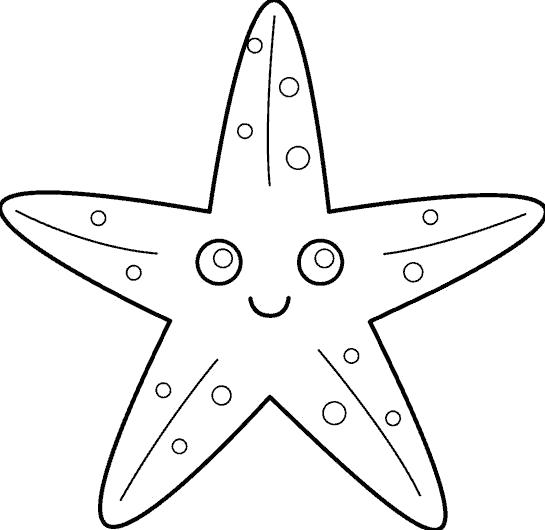 Раскраска  Подводный мир, звезда. Скачать подводный мир.  Распечатать подводный мир