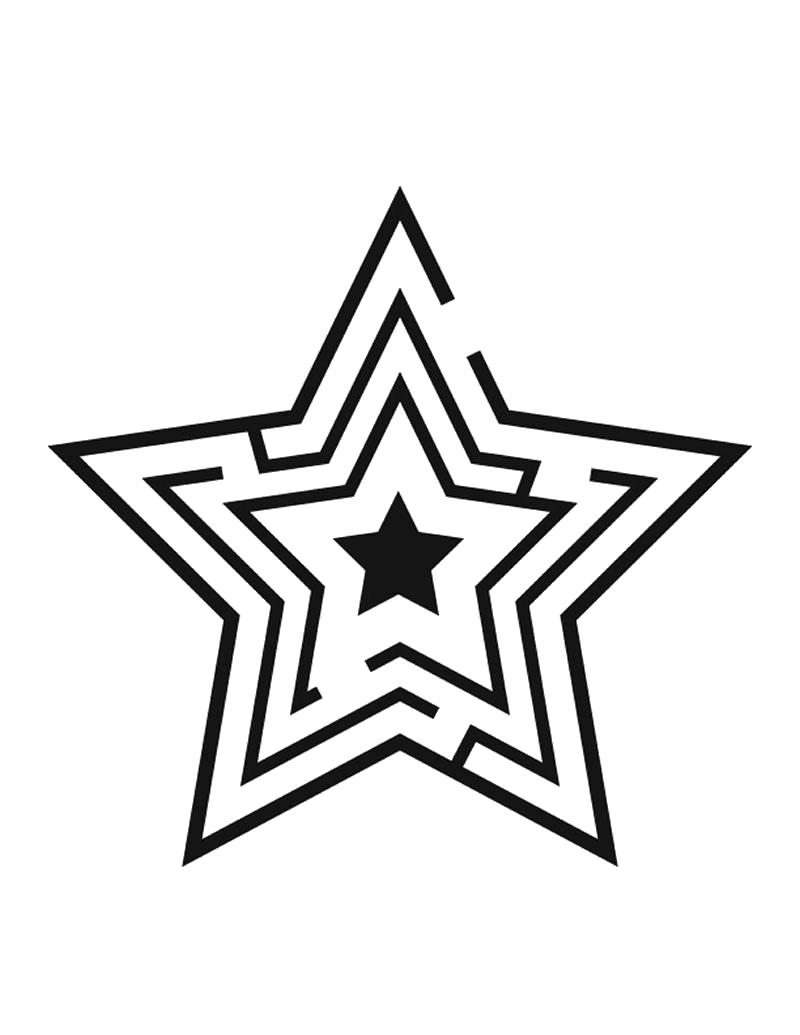 Раскраска звезда