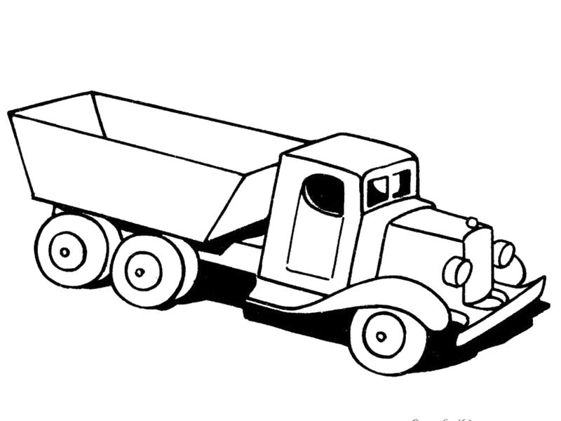 Название: Раскраска Машинки. Категория: для мальчиков. Теги: грузовик.