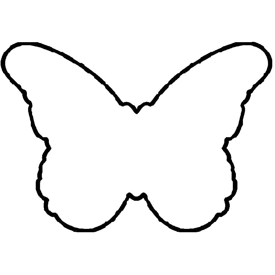 Раскраска контур бабочки. Скачать Бабочки.  Распечатать Бабочки