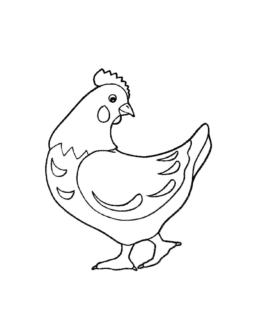 Название: Раскраска раскраска курица. Категория: Курица. Теги: Курица.