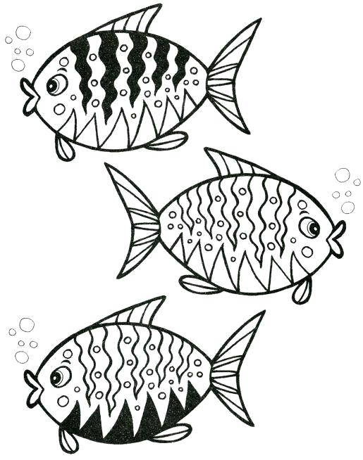 Раскраска Раскраска. Рыбы. Морские животные