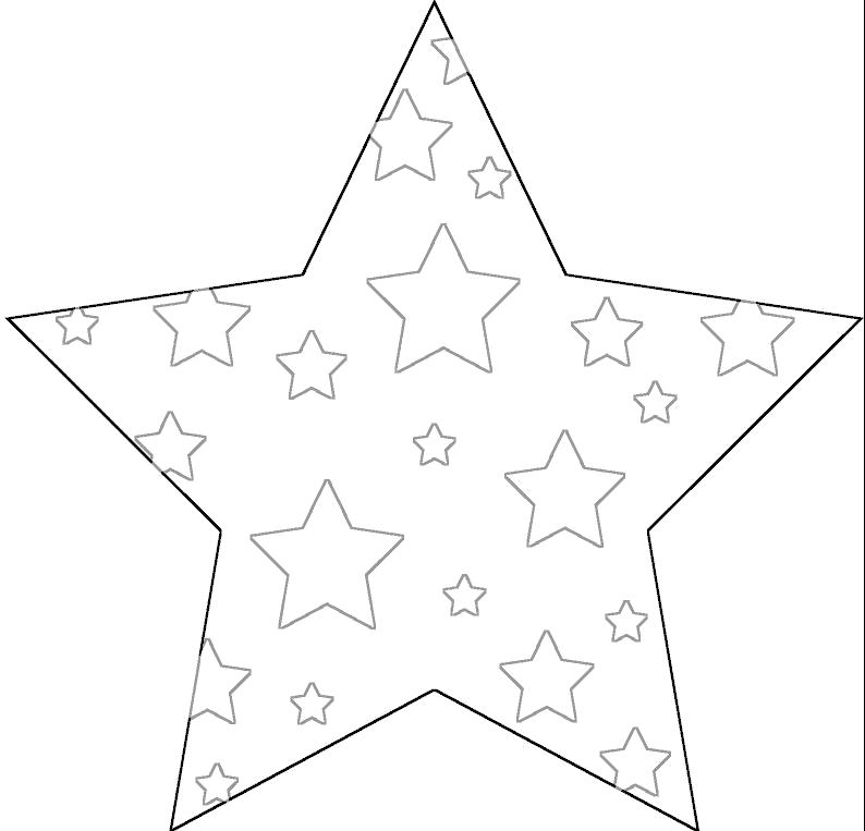 Раскраска звезда. геометрические фигуры