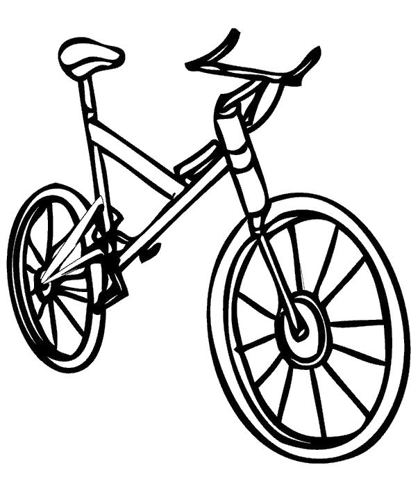 Раскраска велоспед. Велосипед