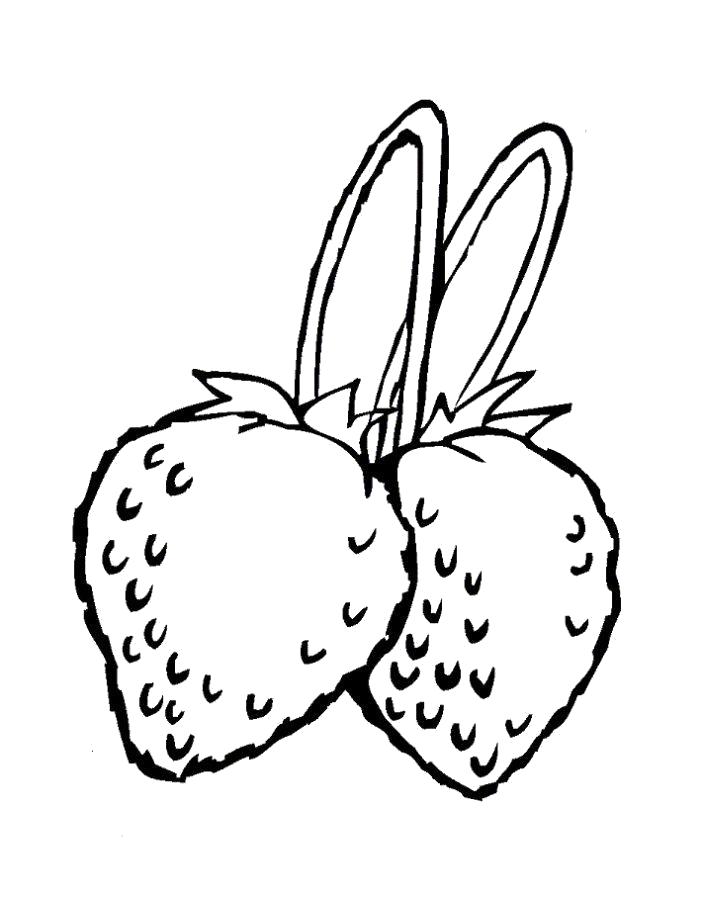 Название: Раскраска Раскраска ягоды клубники. Категория: ягоды. Теги: клубника.