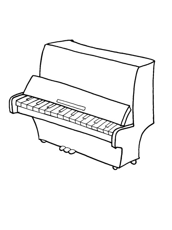 Название: Раскраска Фортепиано. Категория: Пианино. Теги: Пианино.