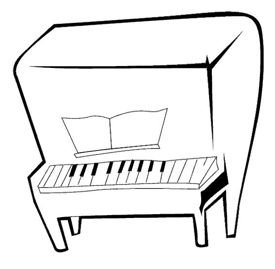 Название: Раскраска Пианино . Категория: Пианино. Теги: Пианино.