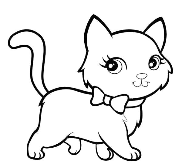 Название: Раскраска кошка раскраска. Категория: Домашние животные. Теги: кошка, Котенок.