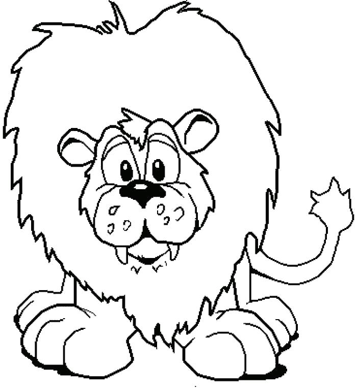 Название: Раскраска лев готовящий к прыжку. Категория: Дикие животные. Теги: Лев.