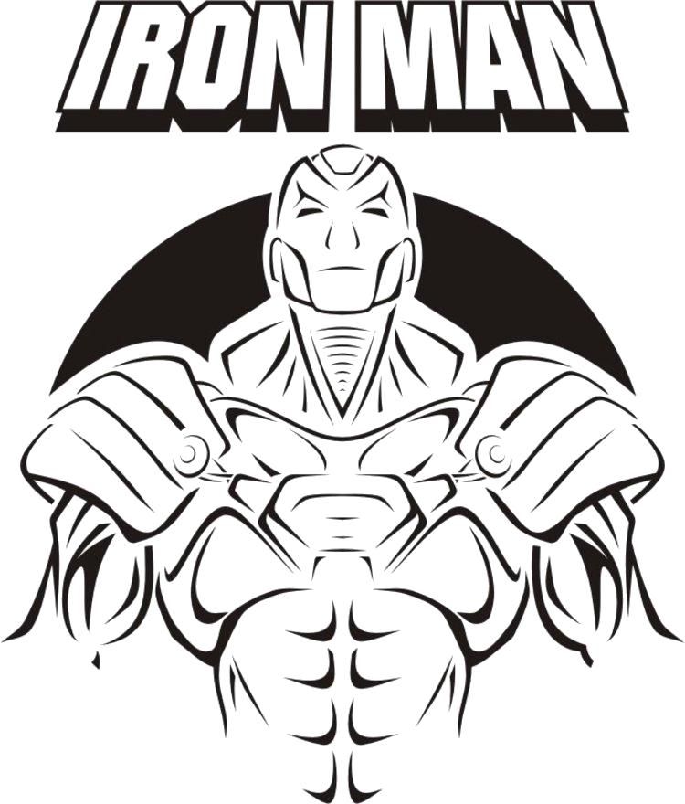 Название: Раскраска Силуэт Железного Человека. Категория: Железный человек. Теги: Железный человек.