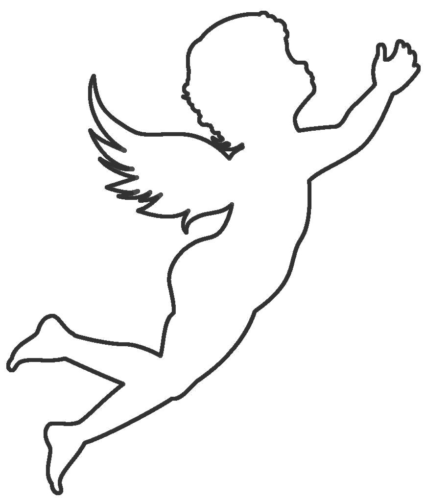 Трафарет ангела для вырезания из бумаги: скачать и распечатать