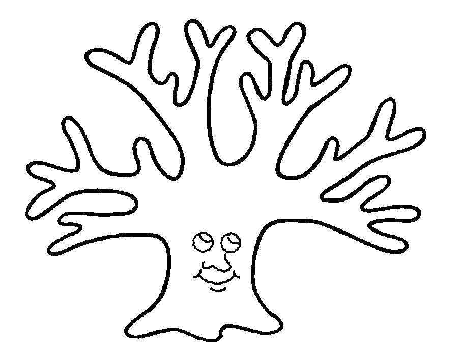 Название: Раскраска Раскраски Деревья для вырезания из бумаги дерево с лицом шаблон. Категория: растения. Теги: дерево.
