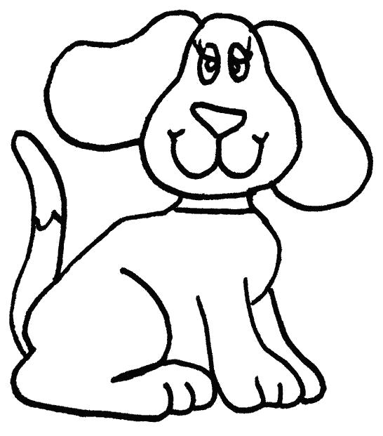 Название: Раскраска Смешной пес. Категория: Домашние животные. Теги: Щенок.