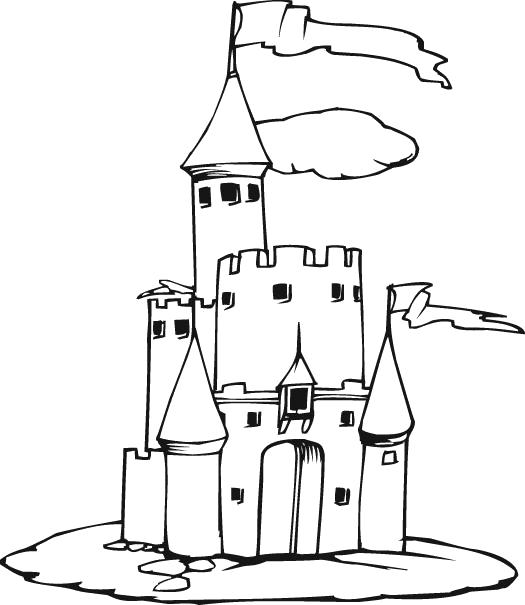 Название: Раскраска Раскраска Замок Песочный. Категория: Замок. Теги: Замок.