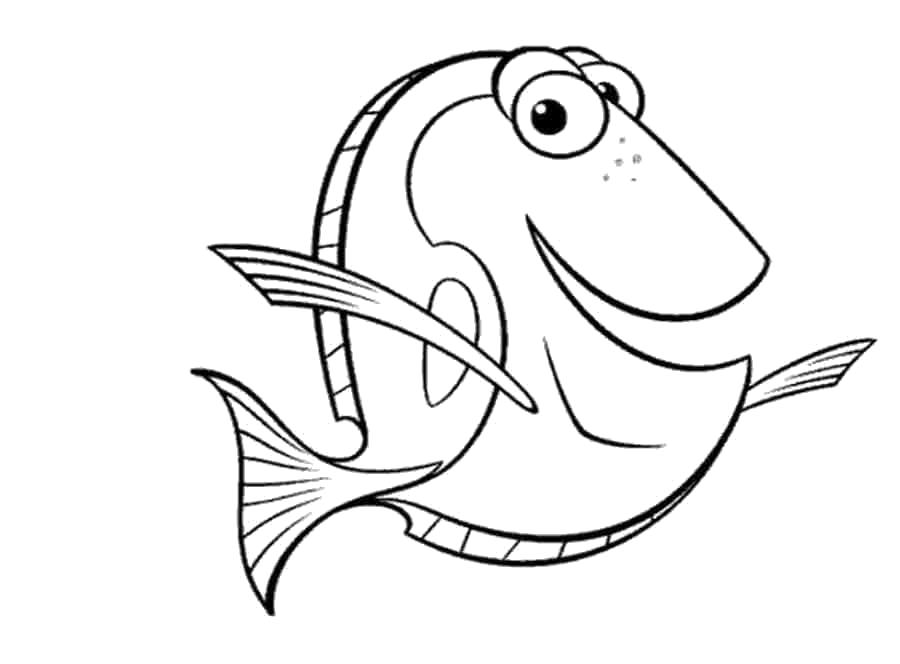 Название: Раскраска морская рыба. Категория: Рыбы. Теги: рыба.