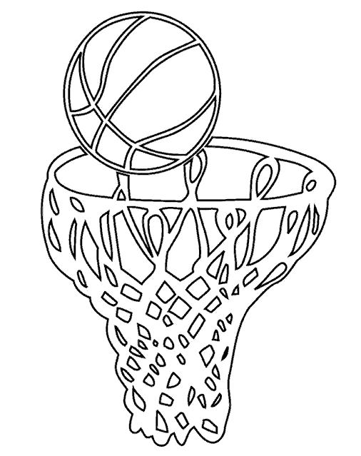 Название: Раскраска корзина и мяч. Категория: Баскетбол. Теги: Баскетбол.
