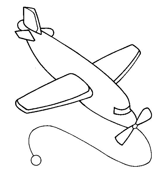 Название: Раскраска Детский самолет. Категория: для мальчиков. Теги: самолет.