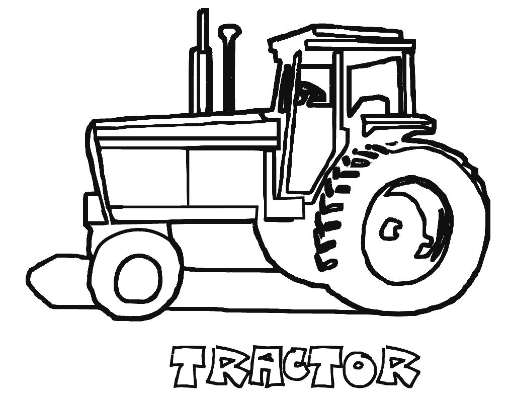 Название: Раскраска tractor. Категория: для мальчиков. Теги: трактор.