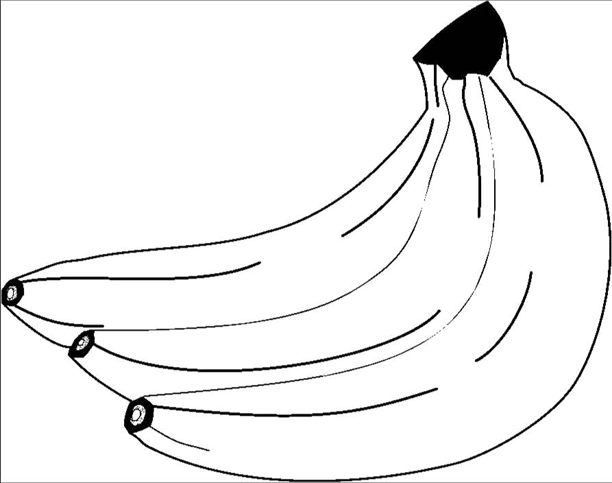 Раскраска Раскраски банан. продукты
