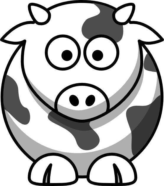 Название: Раскраска Корова. Категория: Домашние животные. Теги: Корова.