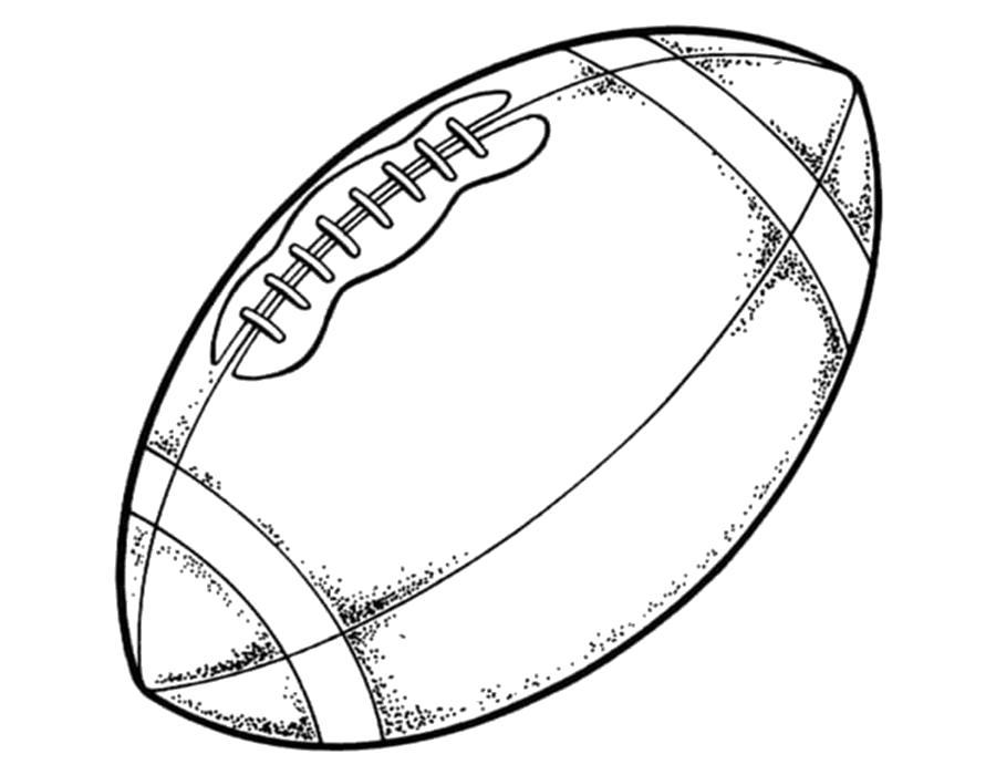 Раскраска Раскраска- мяч для регби. 