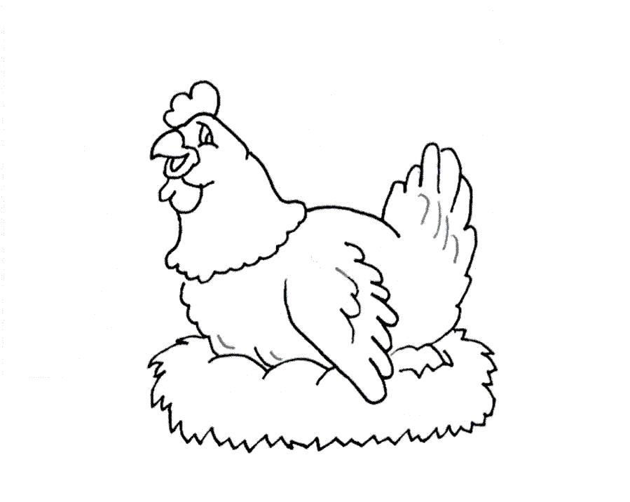 Название: Раскраска Раскраска курочка. Категория: Домашние животные. Теги: Курица.
