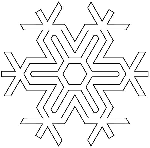 Название: Раскраска Раскраска - Снежинки - Снежинка . Категория: Зима. Теги: снежинка.