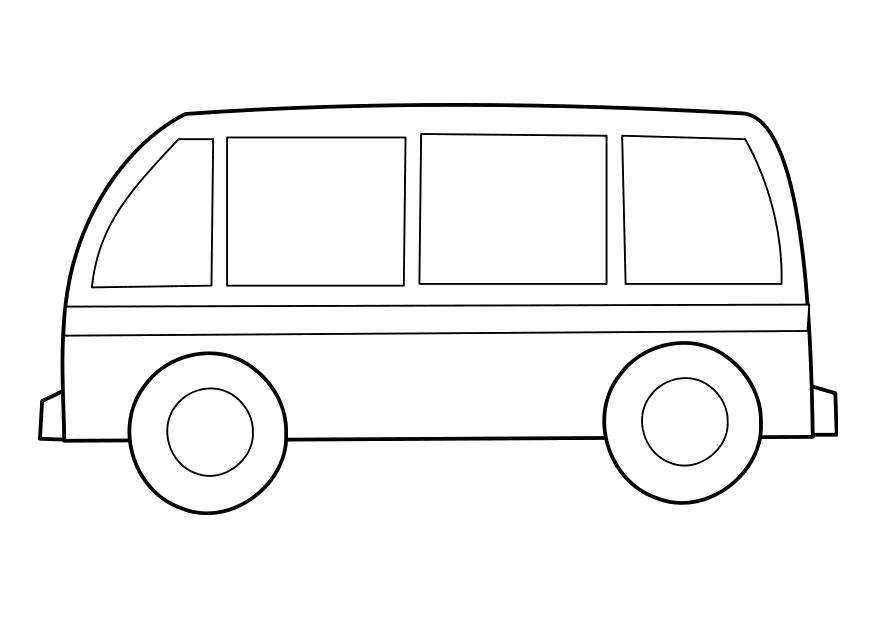 Рисунок автобуса карандашом для детей