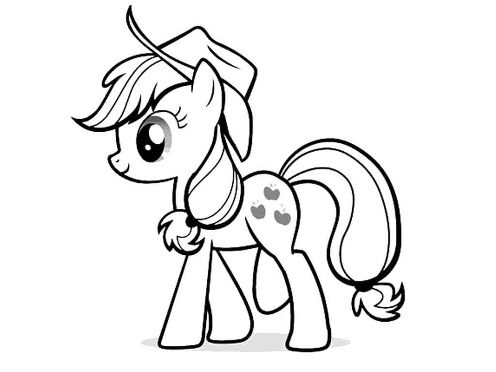 Название: Раскраска Мой маленький пони. Раскраски. Категория: Дружба это чудо. Теги: Эплджек.