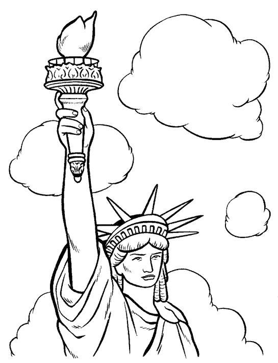 Название: Раскраска Статуя Свободы. Категория: . Теги: .