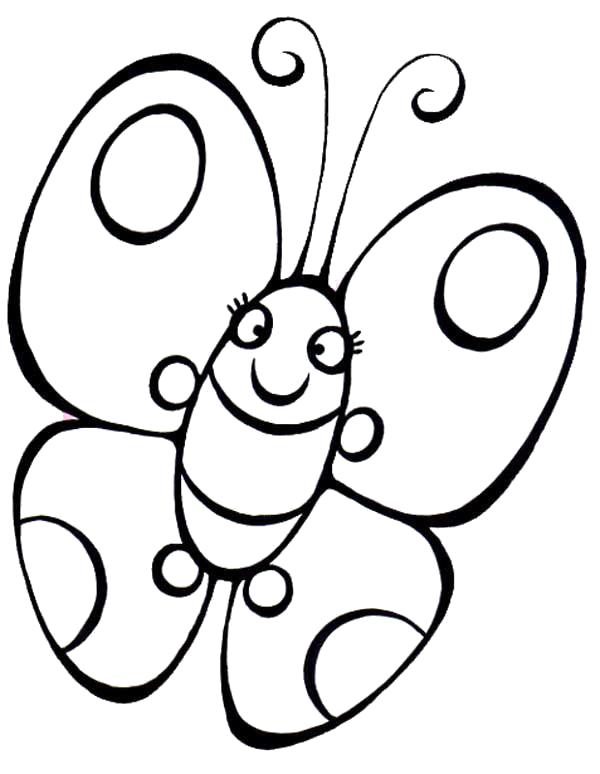 Раскраска Раскраска - Бабочка. бабочка