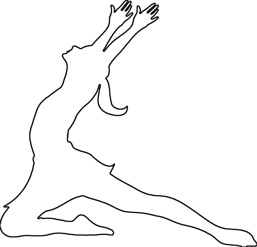 Раскраска Раскраски шаблоны балерин балерина трафарет для вырезания из бумаги. Шаблон