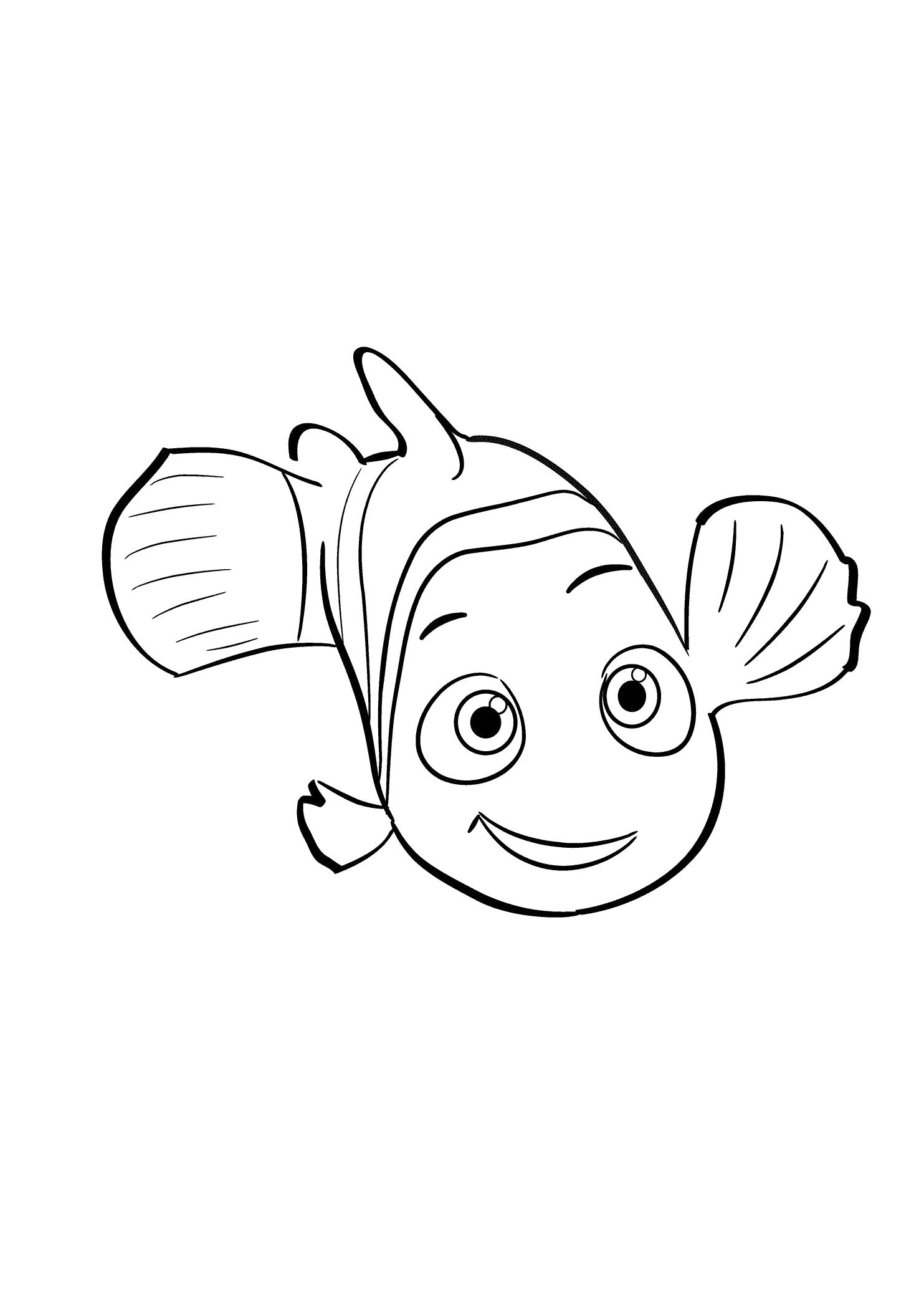 Раскраска Раскраска рыбка Немо. Рыбы